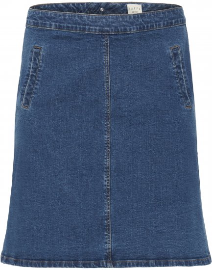 Kaffe Curve Leni Denim Skirt Blue - Rokken - 