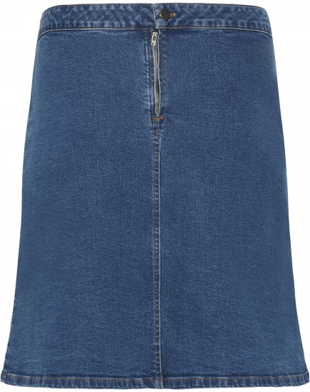 Kaffe Curve Leni Denim Skirt Blue - Rokken - 