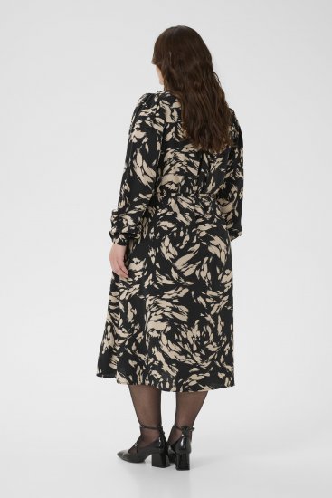 Kaffe Curve Olla Jurk Zwart - Kleedjes - 