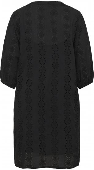 Kaffe Curve Dina Dress Black Deep - Midi jurken - 