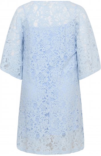 Kaffe Curve Lucy Dress Nantucket Breeze Blue - Midi jurken - 
