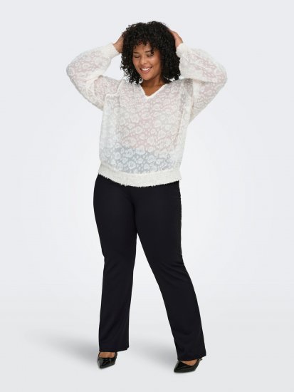 Only Carmakoma Pever Flared Pants Black - Broeken - 