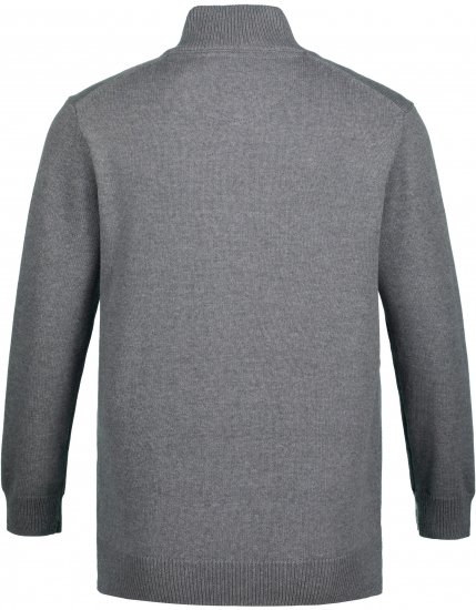 JP1880 Sweater Quarter Zipper Grey - Sweaters & hoodies - Sweaters & Hoodies Grote Maten Heren