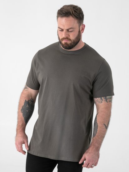 D555 Flyers Crew Neck T-shirt Khaki - T-shirts - Grote Maten T-shirts Heren