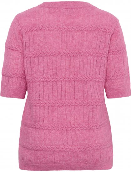 Kaffe Curve Minia Pullover Pink Power Melange - Gebreide truien - 