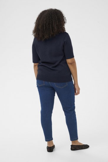 Kaffe Curve Leani Knitted Pullover Midnight Marine - Gebreide truien - 