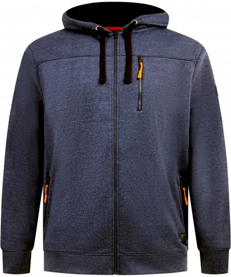 D555 Mansfield Hoodie with Zipper Navy - Sweaters & hoodies - Sweaters & Hoodies Grote Maten Heren
