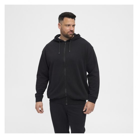 North Latitude Full Zip Hoodie Black - Sweaters & hoodies - Sweaters & Hoodies Grote Maten Heren