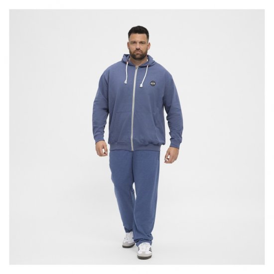 North Latitude Cardigan Hoodie Blue - Sweaters & hoodies - Sweaters & Hoodies Grote Maten Heren