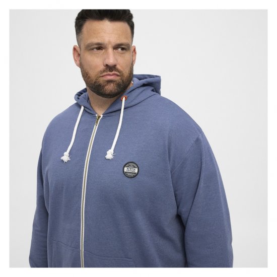 North Latitude Cardigan Hoodie Blue - Sweaters & hoodies - Sweaters & Hoodies Grote Maten Heren