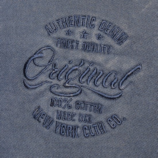 Kam Jeans 7082 Garment DYE with Zipper Hoodie Vintage Indigo - Sweaters & hoodies - Sweaters & Hoodies Grote Maten Heren
