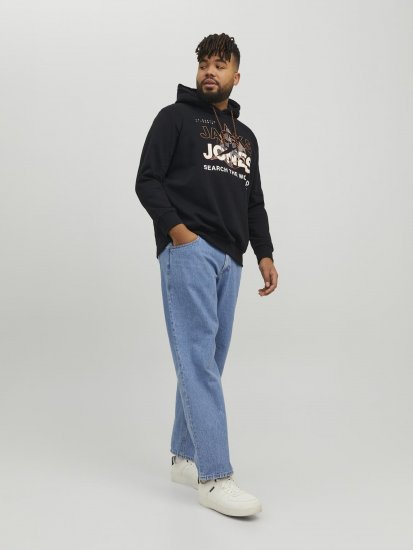 Jack & Jones Hunt Hoodie Black - Sweaters & hoodies - Sweaters & Hoodies Grote Maten Heren