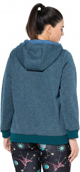Ulla Popken Fleece-Lined Hoodie Dark Petrol - Sweaters & hoodies - 