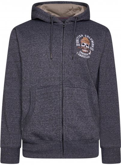 Kam Jeans 7086 British Columbia Chain Yarn Hoodie Jet Black - Kam Jeans - 