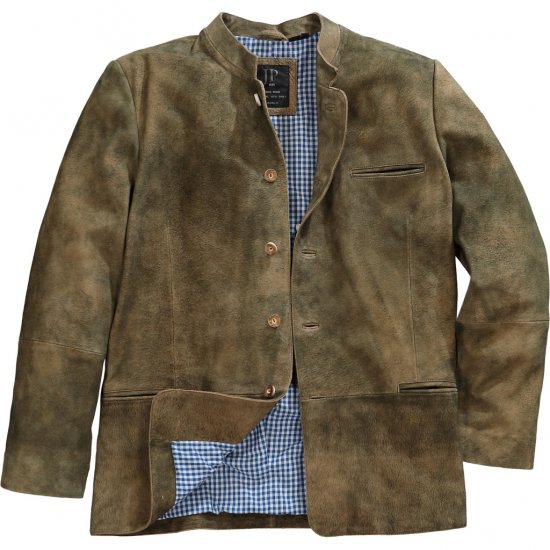 JP1880 Traditional Jacket Janker Goat Suede Brown - Feestkleding - Feestkleding – Vier in stijl en comfort