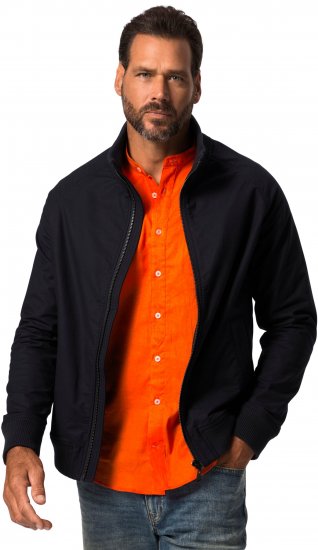 JP1880 Blouson Jacket FLEXNAMIC with Stand-up Collar Navy - Jassen - Grote Maten Herenjassen