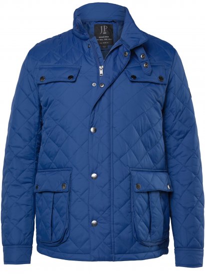 JP1880 Quilted with Multiple Pockets Jacket Dark Blue - Jassen - Grote Maten Herenjassen