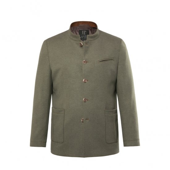 JP1880 Jacket Traditional Flexnamic Green - Jassen - Grote Maten Herenjassen