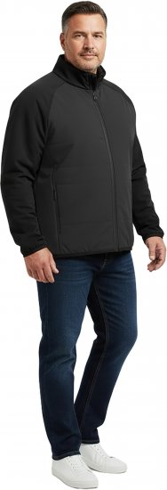Dobsom Hybrid Jas Zwart - Sportkleding & outdoor - Grote Maten Sportkleding Heren