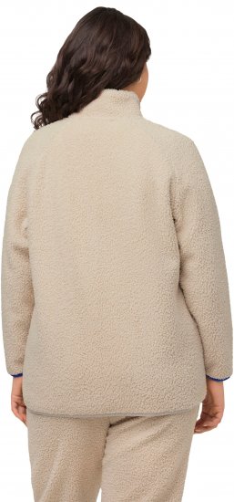 Ulla Popken Teddy Fleece Jacket Vanilla - Jassen - 