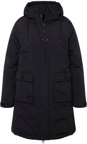 Ulla Popken HYPRAR Triple Function Fully Lined Waterproof Coat Black - Jassen - 