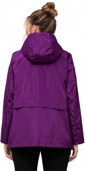 Ulla Popken HYPRAR Water-Repellent Windbreaker Dark Purple - Jassen - 
