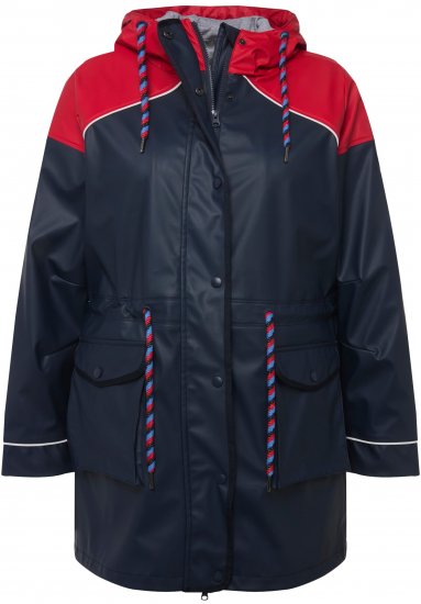 Ulla Popken HYPRAR Colorblock Triple Function Frisian Jacket Navy - Jassen - 