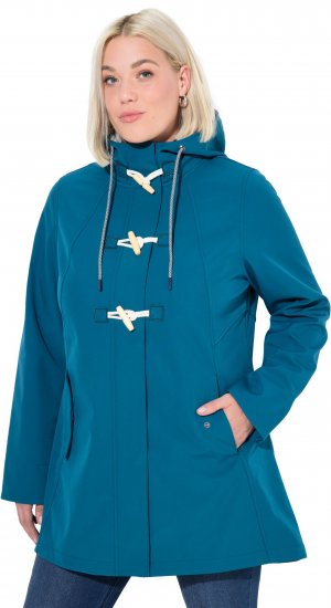 Ulla Popken HYPRAR Water-Repellent Softshell Jacket Teal - Jassen - 