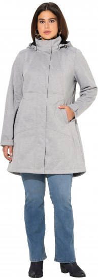 Ulla Popken HYPRAR Melange Softshell Jacket Grey Melange - Jassen - 