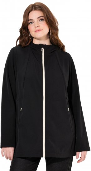 Ulla Popken HYPRAR Water Repellent Softshell Jacket Black - Jassen - 