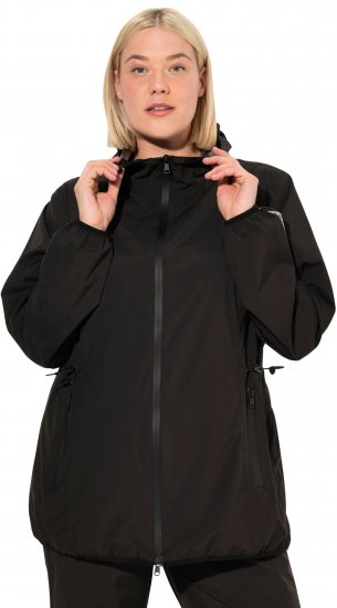 Ulla Popken Lightweight Rain Jacket Black - Jassen - 