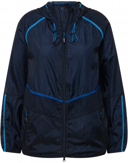 Ulla Popken Water Repellent Jacket Navy - Jassen - 