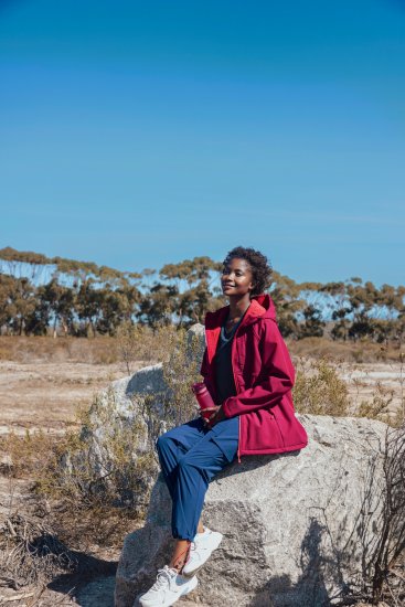 Ulla Popken Softshell Contrast Color Jacket Magenta - Jassen - 