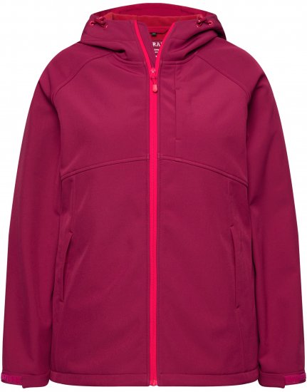 Ulla Popken Softshell Contrast Color Jacket Magenta - Jassen - 