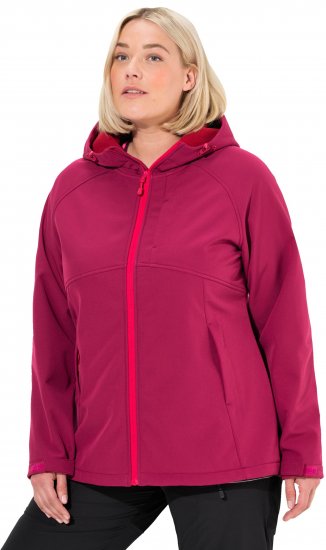 Ulla Popken Softshell Contrast Color Jacket Magenta - Jassen - 