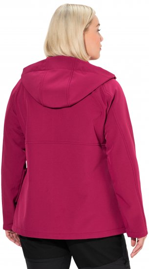 Ulla Popken Softshell Contrast Color Jacket Magenta - Jassen - 