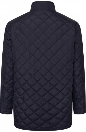 Kam Jeans KV139 Heritage Quilted Parka Jacket Navy - Jassen - Grote Maten Herenjassen