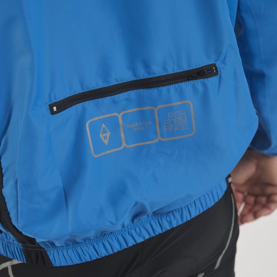North Latitude Sport Wind Jacket Cobolt Blue TALL - Sportkleding & outdoor - Grote Maten Sportkleding Heren