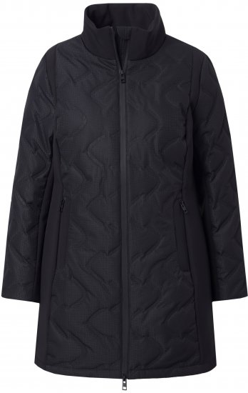 Ulla Popken HYPRAR Laser Quilted Jacket Black - Jassen - 