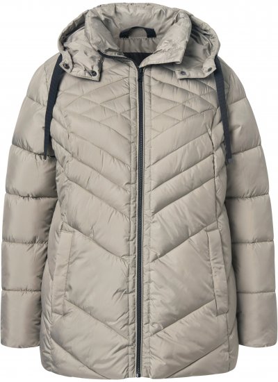 Ulla Popken HYPRAR Water-Repellent Quilted Jacket Medium Grey - Jassen - 