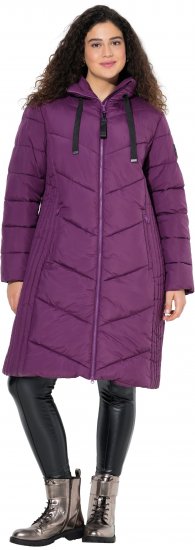 Ulla Popken HYPRAR Longline Water Repellent Jacket Plum - Jassen - 