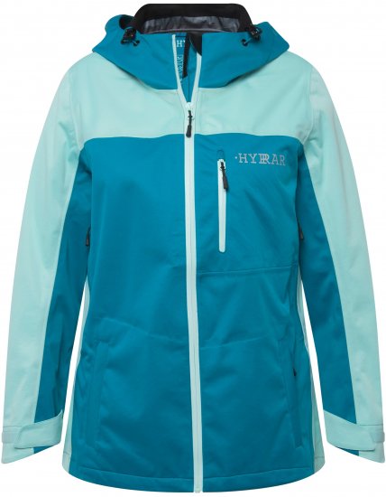 Ulla Popken HYPRAR Lightweight Triple Function Jacket Turquoise - Jassen - 