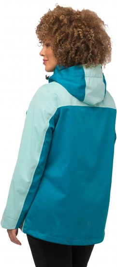 Ulla Popken HYPRAR Lightweight Triple Function Jacket Turquoise - Jassen - 