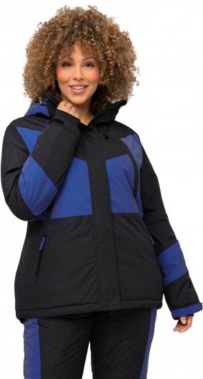 Ulla Popken HYPRAR Color Block Triple Function Ski Jacket Black - Jassen - 