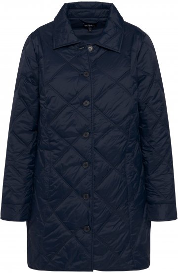 Ulla Popken Quilted Jacket Navy - Jassen - 