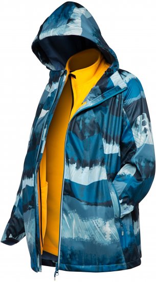 Ulla Popken HYPRAR 2-in-1 Waterproof Fitness Jacket Ink Blue - Jassen - 