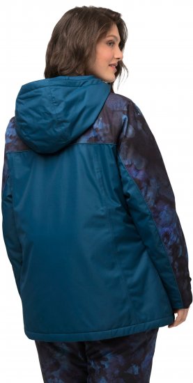 Ulla Popken Asymmetric Triple-Function Performance Ski Jacket Teal - Jassen - 