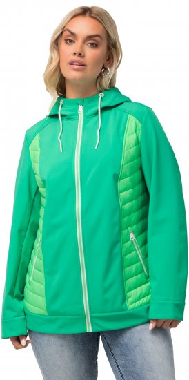 Ulla Popken Hyprar Quilt Mix Jacket Green Spring - Jassen - 