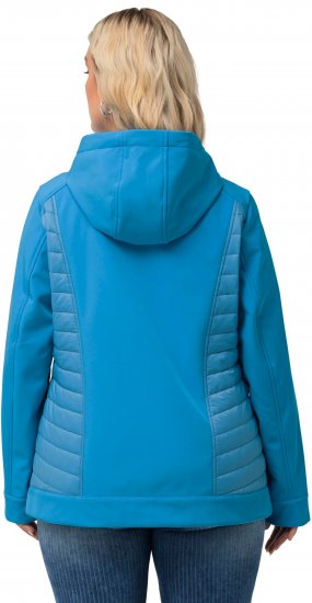 Ulla Popken Hyprar Quilt Mix Jacket Aqua - Jassen - 