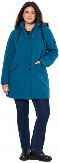 Ulla Popken HYPRAR Long Softshell Jacket Ocean Blue - Jassen - 